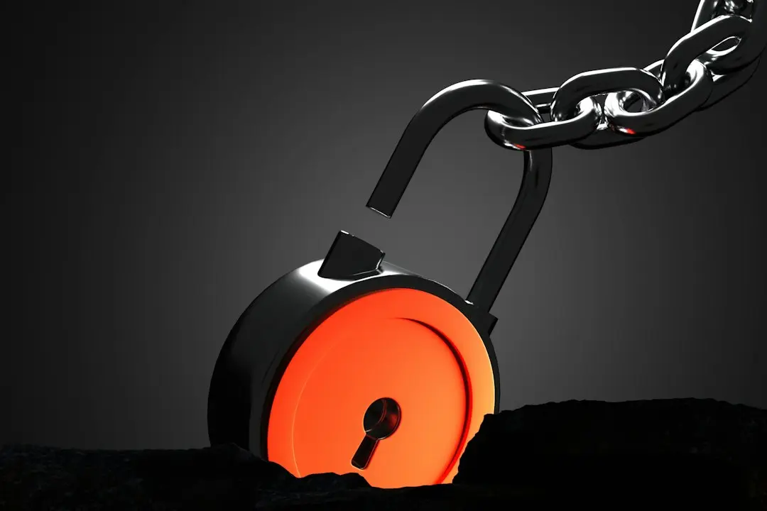 A padlock on a dark background, a reminder to keep your Drogon TV sign in details safe